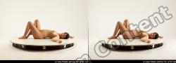 Nude Woman White Laying poses - ALL Pregnant long black Standard Photoshoot Pinup